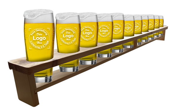 Biermeter inkl. Bierbecher Willi mit individueller Gravur