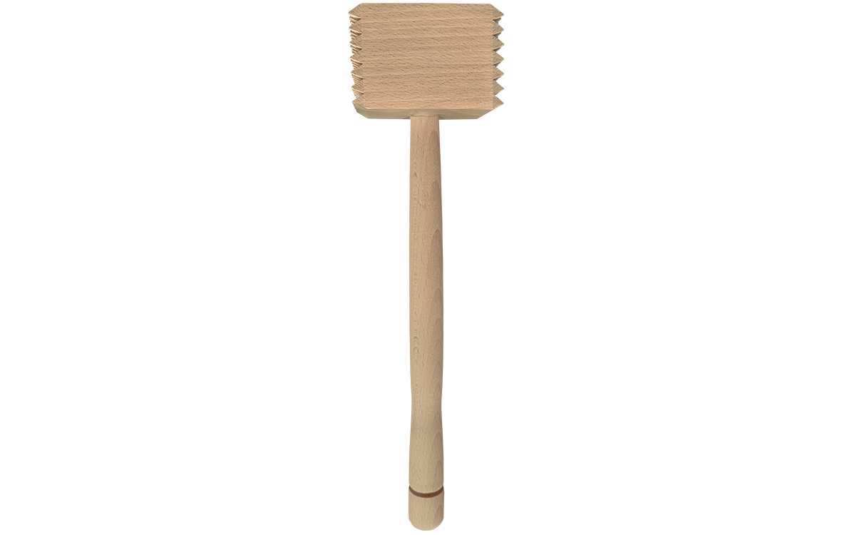 Fleischklopfer Buchenholz zur Gravur