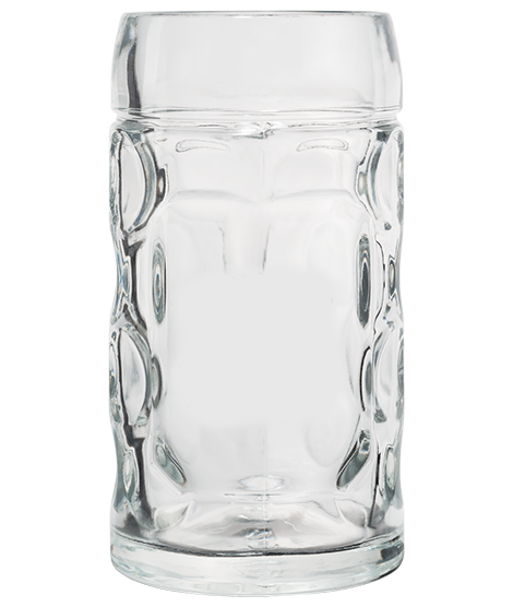 Leerer Bierkrug Isar 0,5l.