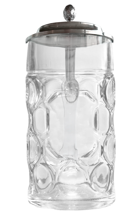 Bierkrug Isar Zinndeckel zur persönlichen Gestaltung