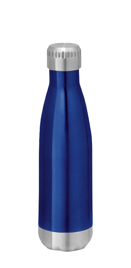 Isolierflasche blau mit individueller Gravur