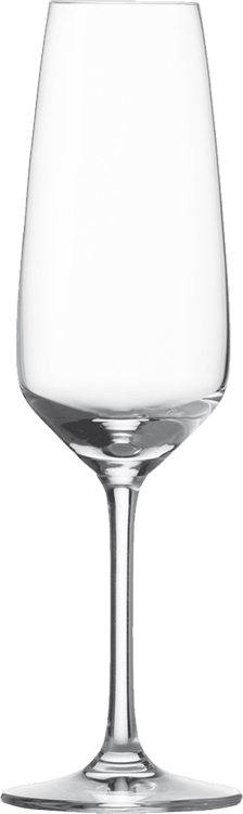 Leeres Taste Sektglas
